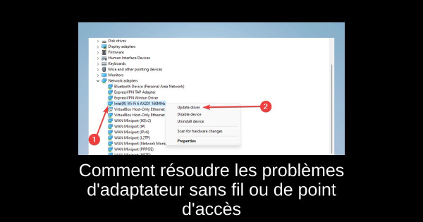 Comment résoudre les problèmes d'adaptateur sans fil ou de point d'accès