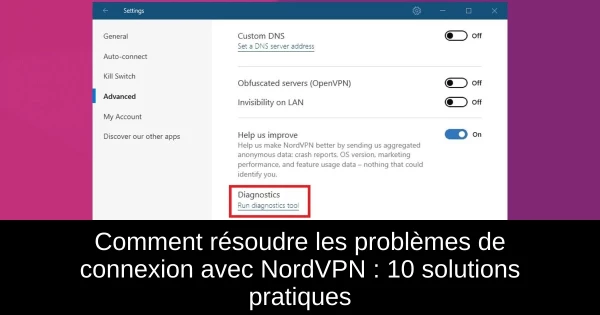 Comment résoudre les problèmes de connexion avec NordVPN : 10 solutions pratiques