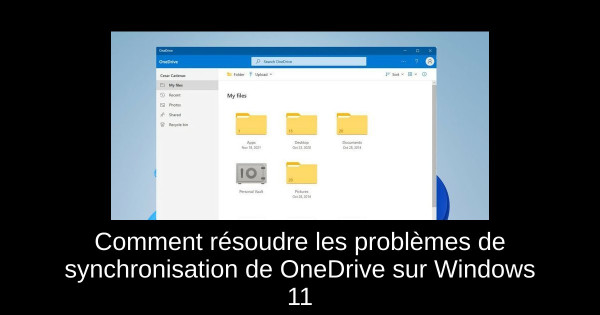 Comment résoudre les problèmes de synchronisation de OneDrive sur Windows 11
