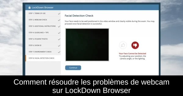Comment résoudre les problèmes de webcam sur LockDown Browser