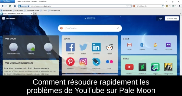 Comment résoudre rapidement les problèmes de YouTube sur Pale Moon Comment résoudre rapidement les problèmes de YouTube sur Pale Moon