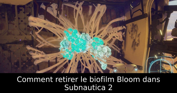 Comment retirer le biofilm Bloom dans Subnautica 2
