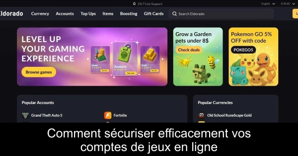 Comment sécuriser efficacement vos comptes de jeux en ligne