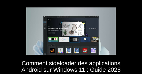 Comment sideloader des applications Android sur Windows 11 : Guide 2025