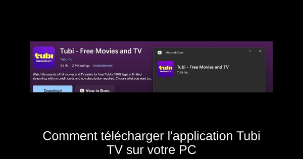 Comment télécharger l'application Tubi TV sur votre PC