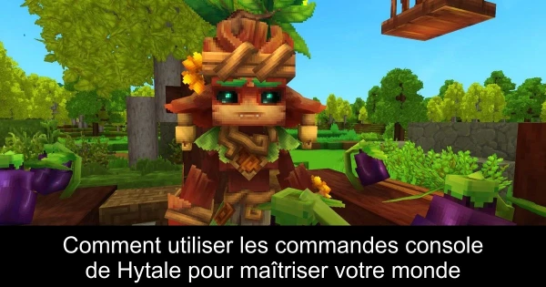 Comment utiliser les commandes console de Hytale pour maîtriser votre monde