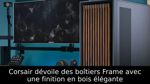 Corsair dévoile des boîtiers Frame avec une finition en bois élégante