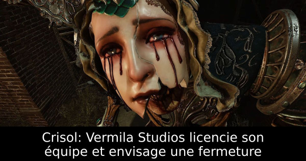 Crisol: Vermila Studios licencie son équipe et envisage une fermeture