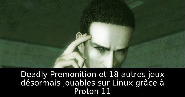 Deadly Premonition et 18 autres jeux désormais jouables sur Linux grâce à Proton 11