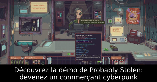 Découvrez la démo de Probably Stolen: devenez un commerçant cyberpunk