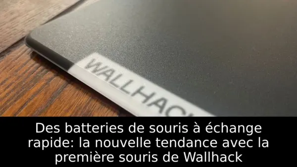 Des batteries de souris à échange rapide: la nouvelle tendance avec la première souris de Wallhack