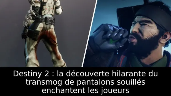 Destiny 2 : la découverte hilarante du transmog de pantalons souillés enchantent les joueurs