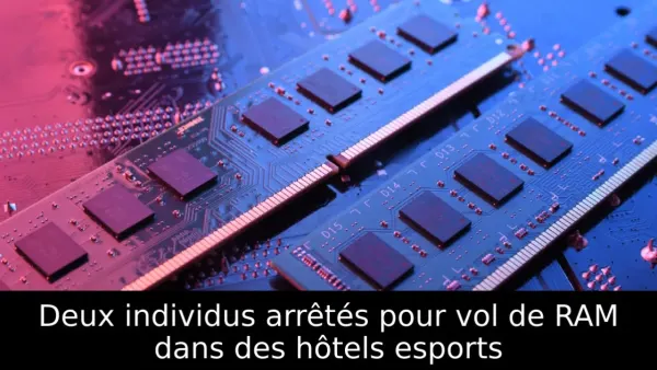 Deux individus arrêtés pour vol de RAM dans des hôtels esports