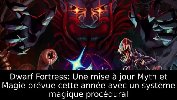Dwarf Fortress: Une mise à jour Myth et Magie prévue cette année avec un système magique procédural