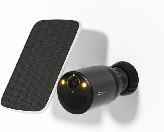 EZVIZ BC1C avec Panneau Solaire C : Caméra de Surveillance WiFi Extérieure sans Fil Stockage Intégré de 32 Go, Batterie 7800mAh, Détection de Personne, Vision Nocturne Couleur, Audio Bidirectionnel, IP66 EZVIZ BC1C avec Panneau Solaire C : Caméra de Surveillance WiFi Extérieure sans Fil Stockage Intégré de 32 Go, Batterie 7800mAh, Détection de Personne, Vision Nocturne Couleur, Audio Bidirectionnel, IP66