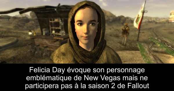 Felicia Day évoque son personnage emblématique de New Vegas mais ne participera pas à la saison 2 de Fallout