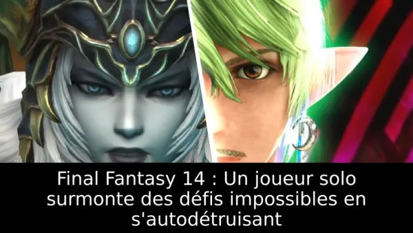 Final Fantasy 14 : Un joueur solo surmonte des défis impossibles en s'autodétruisant