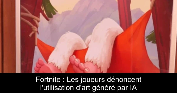 Fortnite : Les joueurs dénoncent l'utilisation d'art généré par IA