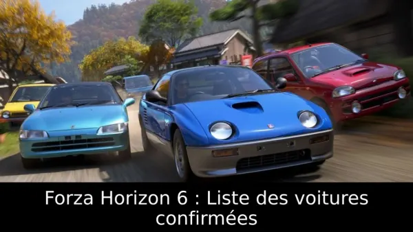 Forza Horizon 6 : Liste des voitures confirmées