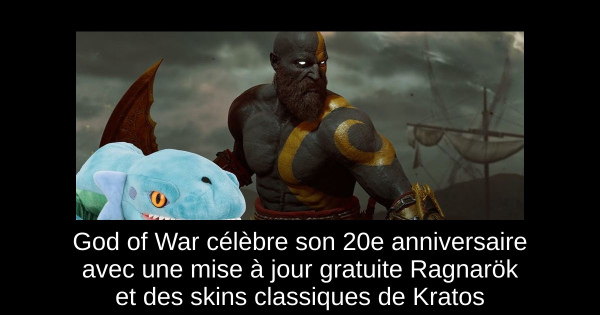 God of War célèbre son 20e anniversaire avec une mise à jour gratuite Ragnarök et des skins classiques de Kratos