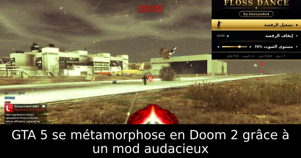 GTA 5 se métamorphose en Doom 2 grâce à un mod audacieux