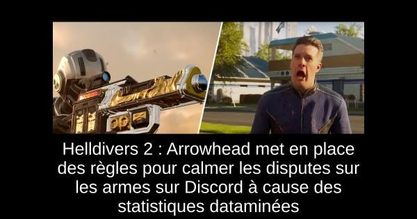 Helldivers 2 : Arrowhead met en place des règles pour calmer les disputes sur les armes sur Discord à cause des statistiques dataminées