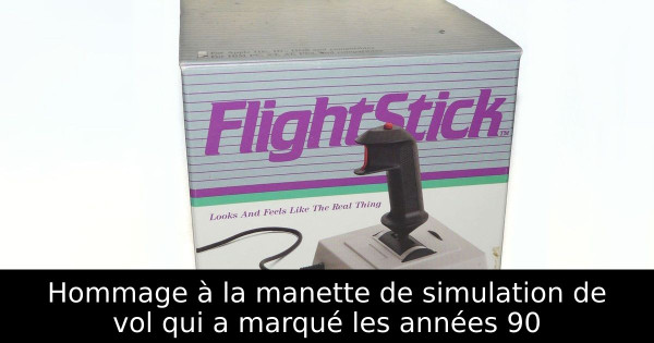Hommage à la manette de simulation de vol qui a marqué les années 90