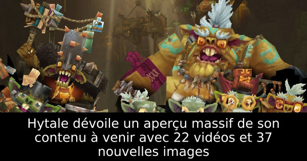 Hytale dévoile un aperçu massif de son contenu à venir avec 22 vidéos et 37 nouvelles images