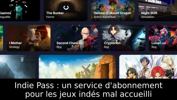 Indie Pass : un service d'abonnement pour les jeux indés mal accueilli