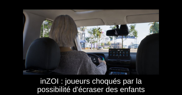 inZOI : joueurs choqués par la possibilité d'écraser des enfants