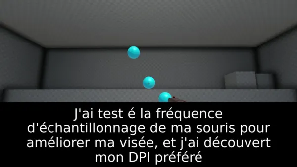 J'ai test é la fréquence d'échantillonnage de ma souris pour améliorer ma visée, et j'ai découvert mon DPI préféré