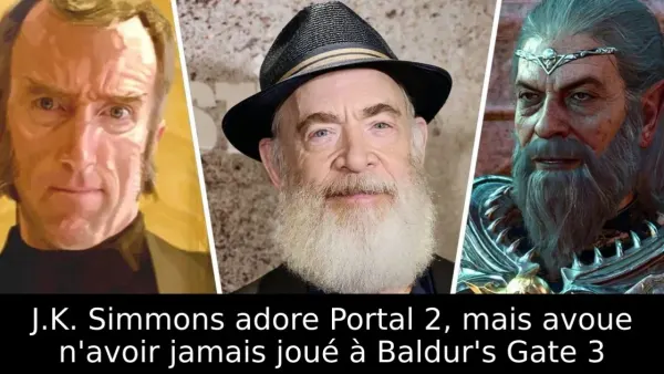 J.K. Simmons adore Portal 2, mais avoue n'avoir jamais joué à Baldur's Gate 3