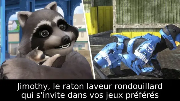 Jimothy, le raton laveur rondouillard qui s'invite dans vos jeux préférés