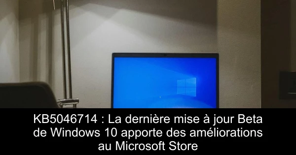 KB5046714 : La dernière mise à jour Beta de Windows 10 apporte des améliorations au Microsoft Store
