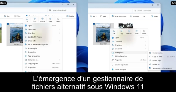 L'émergence d'un gestionnaire de fichiers alternatif sous Windows 11