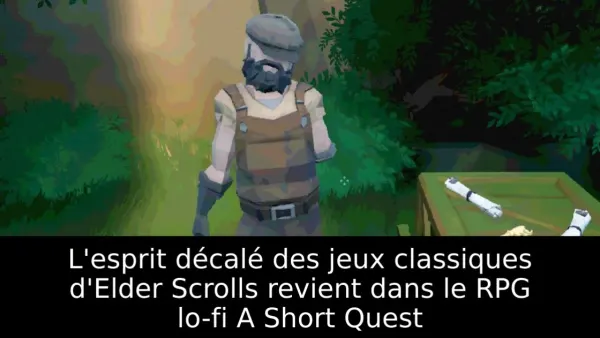L'esprit décalé des jeux classiques d'Elder Scrolls revient dans le RPG lo-fi A Short Quest