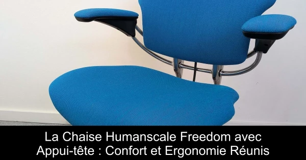 La Chaise Humanscale Freedom avec Appui-tête : Confort et Ergonomie Réunis