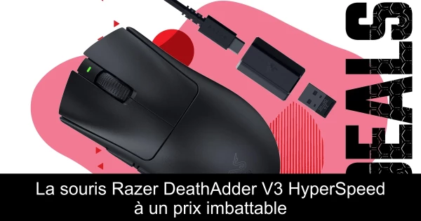 La souris Razer DeathAdder V3 HyperSpeed à un prix imbattable
