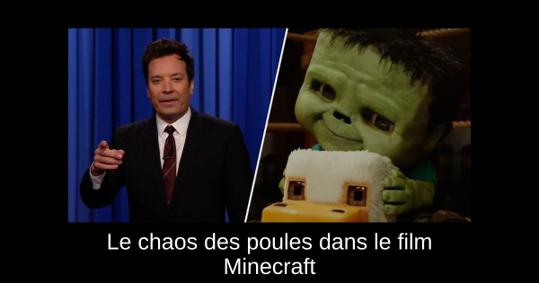 Le chaos des poules dans le film Minecraft