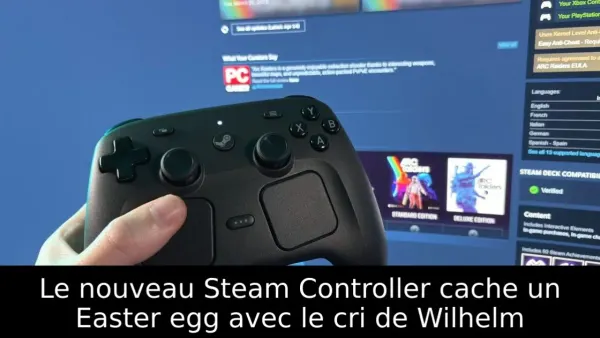 Le nouveau Steam Controller cache un Easter egg avec le cri de Wilhelm
