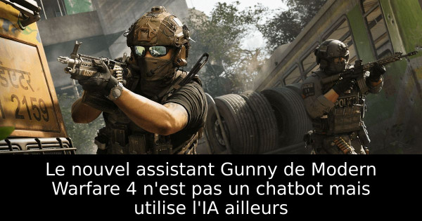 Le nouvel assistant Gunny de Modern Warfare 4 n'est pas un chatbot mais utilise l'IA ailleurs