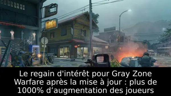 Le regain d'intérêt pour Gray Zone Warfare après la mise à jour : plus de 1000% d’augmentation des joueurs