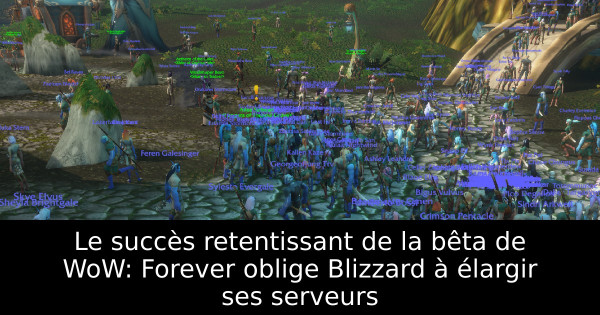 Le succès retentissant de la bêta de WoW: Forever oblige Blizzard à élargir ses serveurs
