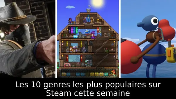 Les 10 genres les plus populaires sur Steam cette semaine