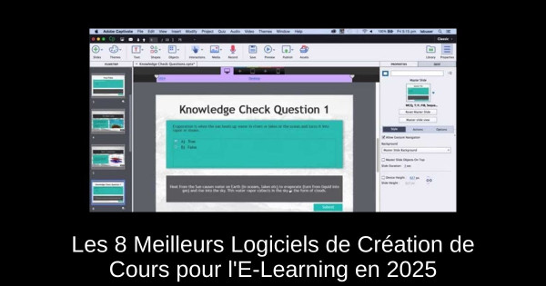 Les 8 Meilleurs Logiciels de Création de Cours pour l'E-Learning en 2025