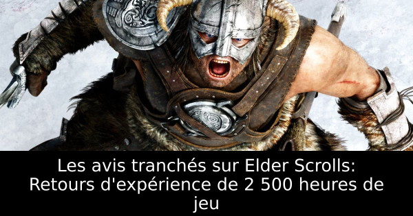 Les avis tranchés sur Elder Scrolls: Retours d'expérience de 2 500 heures de jeu