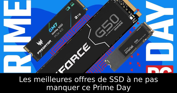Les meilleures offres de SSD à ne pas manquer ce Prime Day