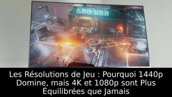Les Résolutions de Jeu : Pourquoi 1440p Domine, mais 4K et 1080p sont Plus Équilibrées que Jamais