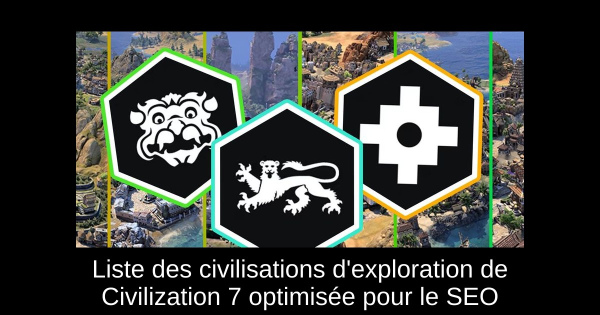 Liste des civilisations d'exploration dans Civilization 7 pour optimiser votre expérience de jeu