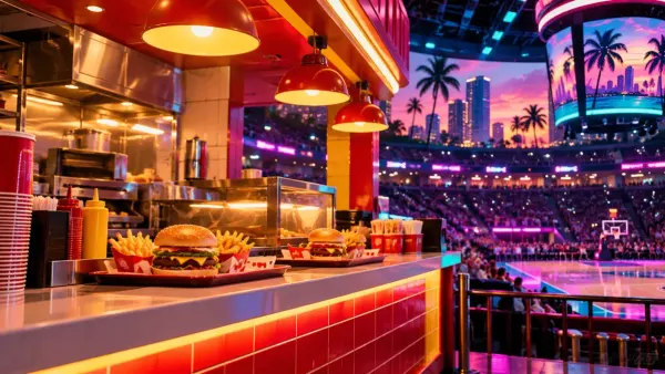 GTA 6 : Burger Shot s'invite dans l'arène du Miami Heat, les premières images intriguent